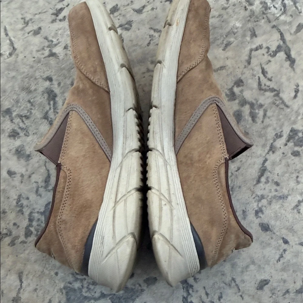 Skechers Men’s Tan Suede Slip-On Casual Loafers